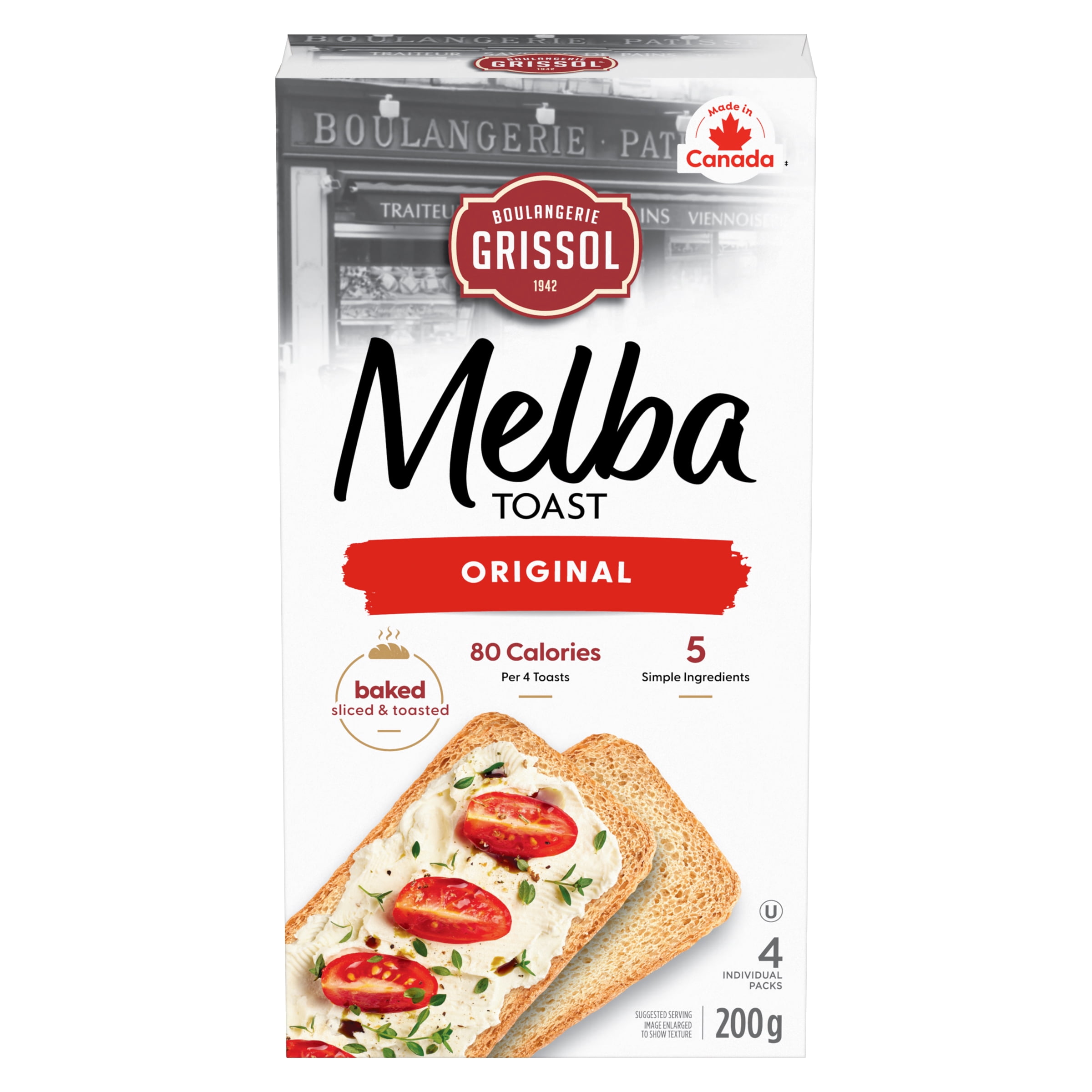 Boulangerie Grissol Melba Toast Plain, Dare