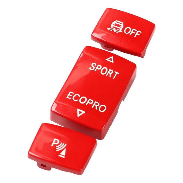Bouton de Commutation Latérale de Console de Voiture 2S F22 F23 2014 à 2018 Rouge