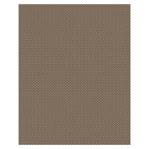 HOMETRENDS 5 ft. x 7 ft. Tan Flatweave Outdoor Rug, Lazlo Replay
