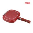 thumbnail image 5 of 32cm Double-Sided Non-Stick Frying Pan | Versatile Flat Griddle for Steak, Pancakes & More | Even Heat Distribution | Gas & Induction Stove Compatible | Export-Quality Cookware | Unbranded Design |, 5 of 5