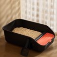 thumbnail image 4 of BKER Litière pour Chat Extra Grand Toilette Semi-Fermée pour Chats et Chiens Design Ouvert Plateau en Plastique Intérieur, 4 of 4
