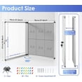 thumbnail image 2 of Fabric Bulletin Board Enclosed WallMounted Display Case for Office Classroom Home x(xA), 2 of 9