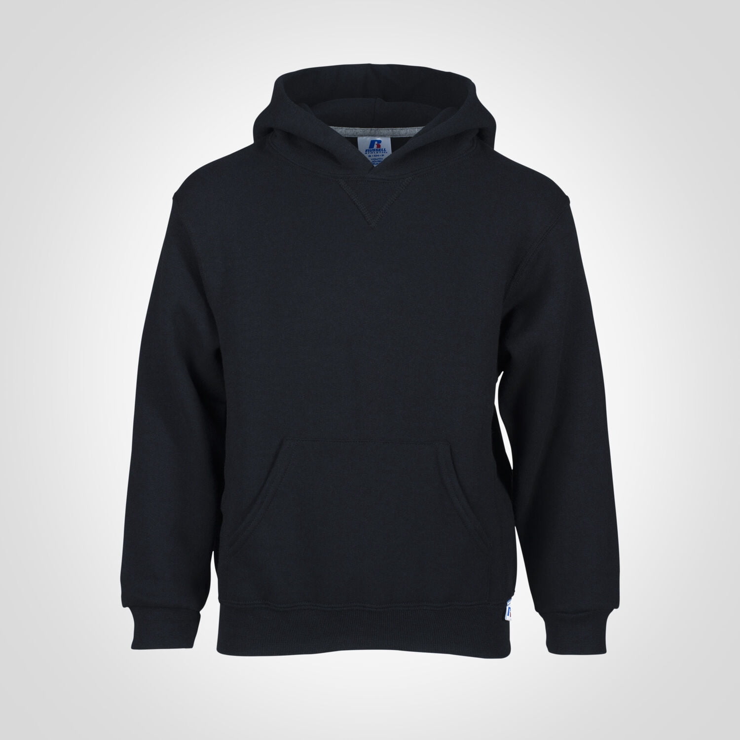 Russell Athletic Youth Dri Power Hooded Pullover Sweatshirt, S, Black