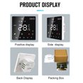thumbnail image 2 of Riwcyla Smart Thermostat for Home Touchscreen Programmable Temperature Control IP20 Protection Auto/Manual Mode Digital Thermostat for 3A Water Underfloor Heating, 2 of 6