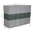 thumbnail image 3 of Sunnydaze Polyester Robuste Résistant aux Intempéries pour l'Extérieur avec Endos en PVC, Housse pour Support de Bûches de Bois de Chauffage - 8 Pieds - Gris et Vert, 3 of 7