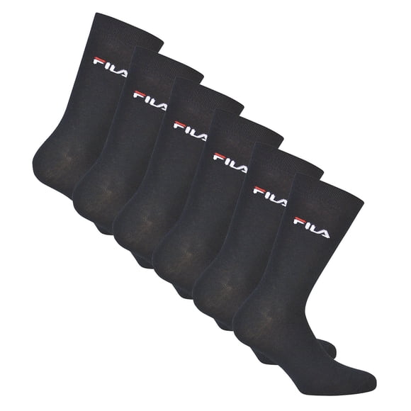 FILA unisex socks, 6-pack - socks, street, lifesyle, sport (2x 3 pairs) Blue 39-42 (6-8 UK)