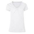 thumbnail image 1 of Hanes Girls` Shirred V-Neck Tee, XL, White, 1 of 1