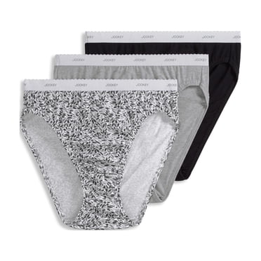 Jockey Women's Plus Size 100% Cotton Classic French Cut - 3 Pack