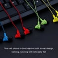 thumbnail image 2 of kurtrusly Phone Music Wired Earphone In-ear Headphone Wire Control Cellphone 3.5mm Plug Earbuds Headset, 2 of 9