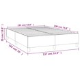 thumbnail image 4 of vidaXL Bed Frame Light Grey 137x190 cm Full Fabric, 4 of 5