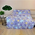 thumbnail image 1 of HCBY Glow In The Dark Space Galaxy Planet Blanket Soft Stars Throw for Boys Kids Room Decor​(Multicolor,59"x40"), 1 of 6