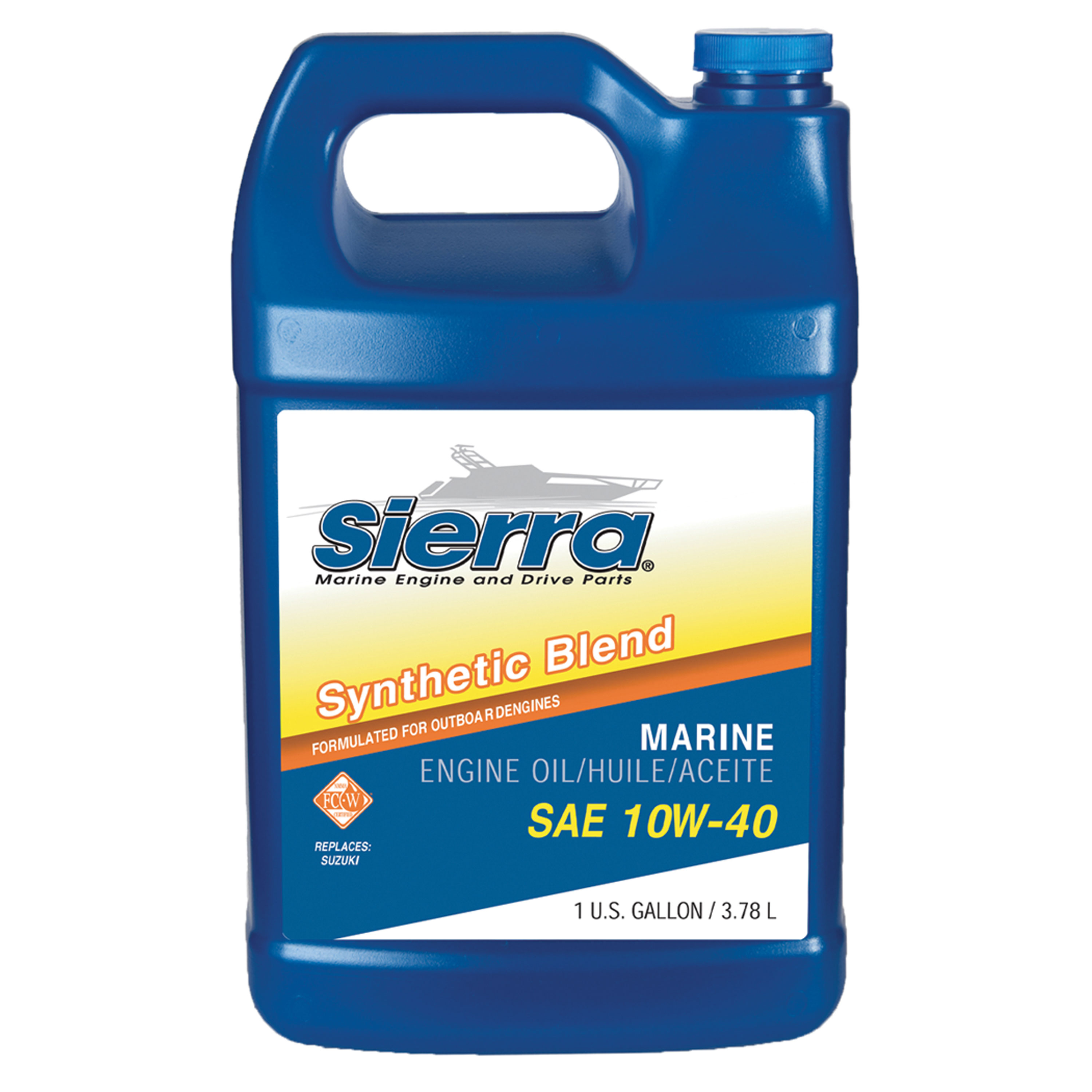 Sierra 18-9551-3 10W-40 FC-W Synthetic Blend Engine Oil - Gallon