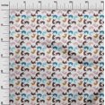thumbnail image 3 of oneOone Velvet Brown Fabric Animal Cat Craft Projects Decor Fabric Printed By The Yard 58 Inch Wide, 3 of 4