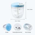 thumbnail image 2 of Manual Garlic Grinder Chopper Meat Cutter, Hand Pull Chop Chopper Manual Food Processor by KAUKKO (Blue-L), 2 of 4