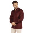 thumbnail image 4 of Bestman Solid Formal Button Down Shirt For Men Long Sleeve With Patch Pocket Business Wear, 4 of 7