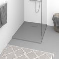 thumbnail image 1 of vidaXL Plateau de Base de Douche SMC Gris 90x70 cm, 1 of 5