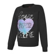 thumbnail image 1 of Hanes Chandail à Col Rond Graphique EcoSmart pour Filles, m, Love Your Selfie/noir, 1 of 1