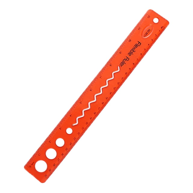 HOARBOEG Règle Souplepapeterie pour Étudiantsrègle Droite de 30 Cmrègle Pliable Multifonction Fournitures pour l'École en Gros Règle Souple de Mesure Fournitures pour Étudiants Liquidation Rouge