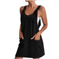 thumbnail image 1 of FAIWAD Robes Salopettes pour Femmes Été Entraînement Robe d'Été Filles Bretelle Ajustable Robe Trapèze Mini avec Poches, 1 of 5