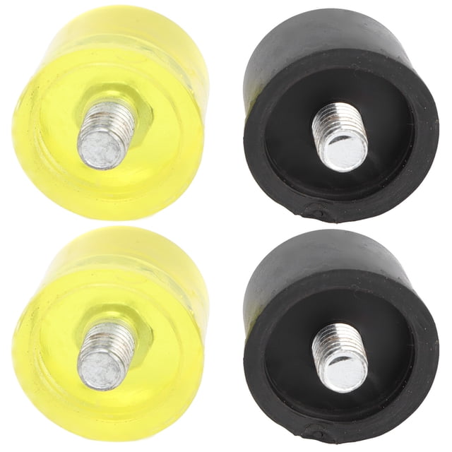 Rubber Striking Head Striking Head Tips Rubber Striking Head Tips Mallet Accessories 2 Set Rubber Striking Head Hammer Replacement Tips Set Mallet Accessories Yellow BlackDia 30mm