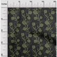 thumbnail image 2 of oneOone Velvet Dark Green Fabric Floral Craft Projects Decor Fabric Printed By The Yard 58 Inch Wide, 2 of 5