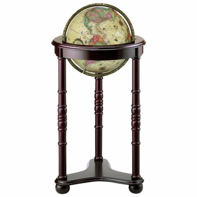 Replogle Globes Lancaster Illuminated Globe Antique Ocean 12-Inch Diameter Large Off- White