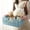 Blue, variant on Folding Home Desktop Storage Basket Office Storage Plastic Box Space Saving Multifunctional Storage Basket