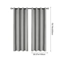 thumbnail image 3 of Chmadoxn Home Decor, Polyester Pongee Laminated Light-blocking Curtains Perforated Style Bedroom Concise Sun Protection Curtains Heat-Insulating And Soundproof Curtains Polyester Blackout Curtains, 3 of 6
