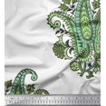 thumbnail image 1 of Soimoi Moss Georgette Fabric Floral & Paisley Block Decor Fabric Printed Yard 42 Inch Wide, 1 of 3