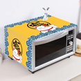thumbnail image 3 of Microwave Oven Cover, Dustproof Cotton Machine Protector Anti-Dust Linen Fabric Microwave Dustproof Cloth Cover Decorative Kitchen Appliance Cover(Lucky Cat), 3 of 5