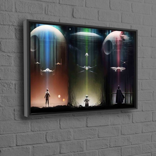 Star Wars Themed Modern Canvas Wall Art Featuring 3D Designs Perfect For Movie Lovers And Abstract Decor Enthusiasts