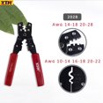 thumbnail image 3 of YTH-202B Terminal Crimping Pliers AWG Wire 14-28 Crimp Cable Cutting Hand Tools Clamp Multitools for Jewellery Making Fishing 18cm Red, 3 of 8