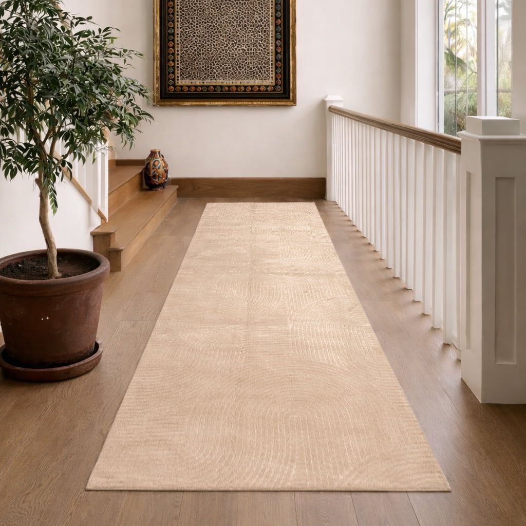 Tapis de Couloir Elion Lavable A la Machine Contemporain/Moderne pour Salon, Chambre, Salle Manger, Entrée