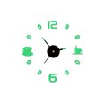 thumbnail image 1 of Agiferg DIY Luminous Stereo Digital Wall Clock Creative Wall Sticker Clock Living Room Decoration Clock, 1 of 2
