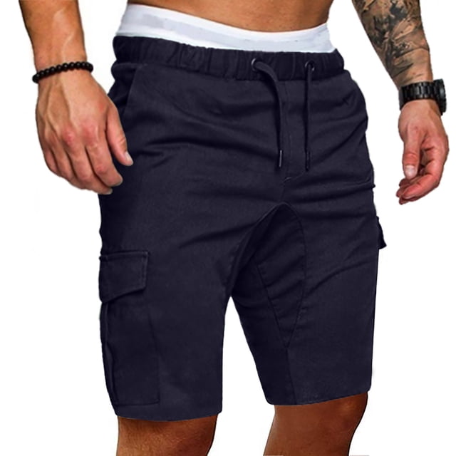 DPTALR Men's Plus Size Cargo Shorts Multi-Pockets Relaxed Summer Beach Shorts Pants