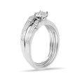 thumbnail image 4 of 1/6ct Diamond Engagement Wedding Ring Set 10K White Gold, 4 of 4
