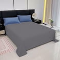 thumbnail image 2 of Dvruxg Microfiber Flat Bed Sheet, Wrinkle and Fade Resistant Bedding Sheet Solid Color Bed Sheet - Soft & Comfortable Washable Fabric, Modern Relaxing Style, 2 of 5