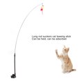 thumbnail image 4 of Interactive Cat Wand Toy, Fun Handheld Feather Teaser Wand With Suction Cup For Indoor Play, Keep Your Cat Entertained And Active, 4 of 8