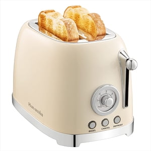 Savania 2-Slice Stainless Steel Wide Slot Vintage Bread Toaster…