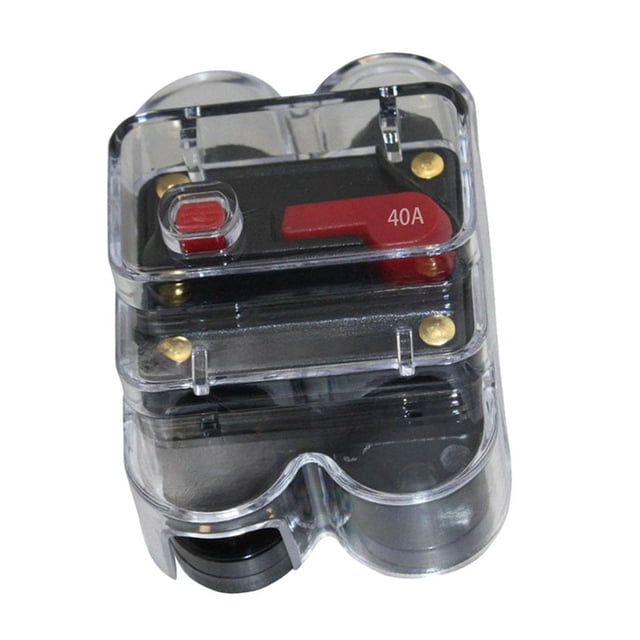 Esquirla Car Stereo Inline Circuit Breaker Fuse 40AMP 40A DC12V Audio w/ Waterproof Cover
