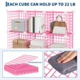 thumbnail image 2 of EDTara Modular Wire Cube Storage Organizer, 12-Cube Metal Grid Shelf Unit for Closet, Books, Office, or Entryway, 2 of 9