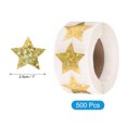 thumbnail image 2 of 500pcs Gold Tone Star Stickers 1 Inch Self-Adhesive Sticker Label for Shop Home, 2 of 6