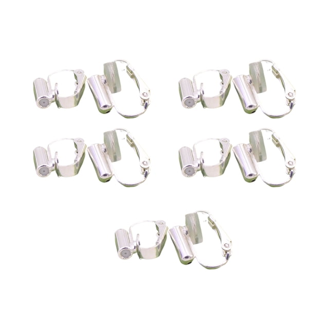 fastboy 10pcs Ear Clip Converters Earring Accessories Handmade Fashionable Handheld Findings Turn Any Post Studs Into Clip-On Earrings Type10