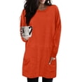 thumbnail image 2 of Chandail en Molleton Surdimensionné pour Femmes Col Rond Manches Longues Pull Décontracté Confortable Tenues de Mode Automne Vêtements 2024, 2 of 6
