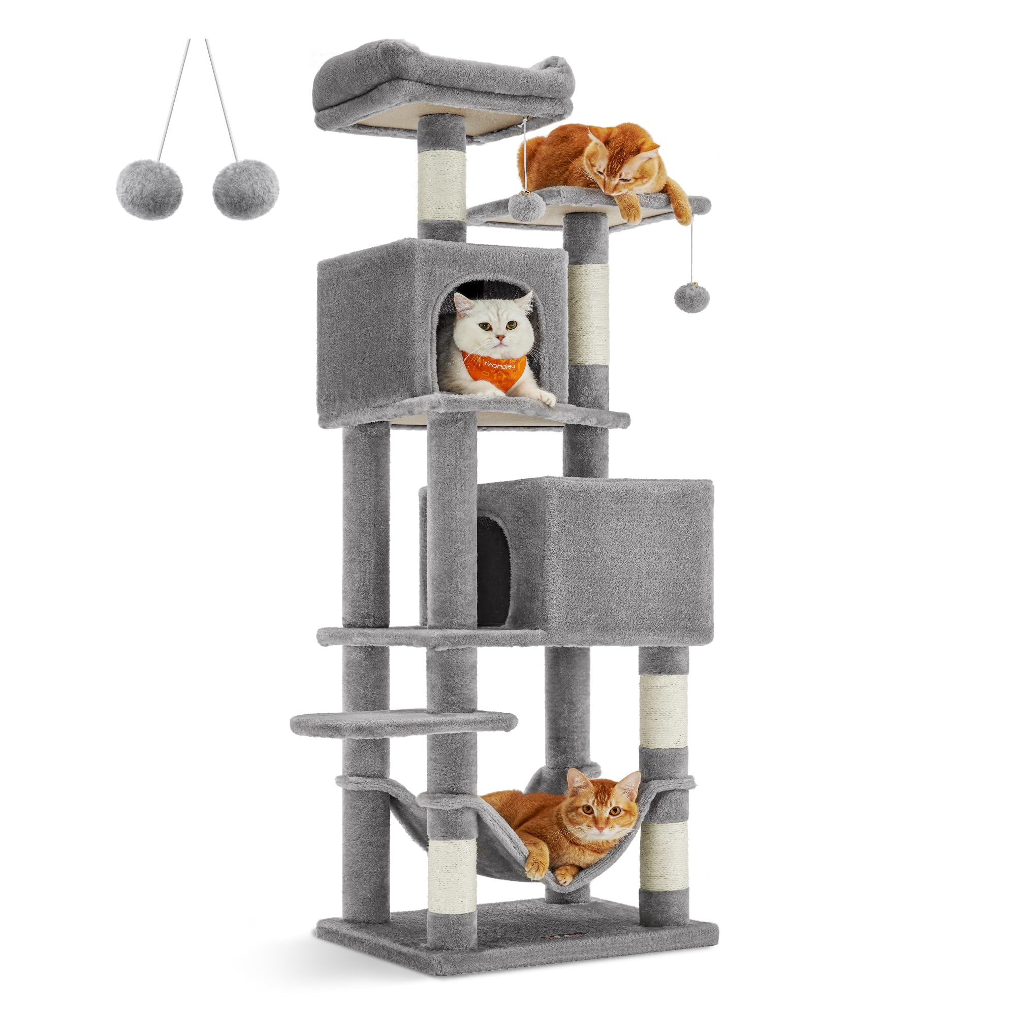 Cat Tree Feandrea Cat Tower for Indoor Cats w/ Scratching Post