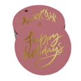 thumbnail image 1 of Inkdotpot Pack Of 50 Real Gold Foil Paper Tags Happy Holiday Favor Hang Tags, 1 of 6