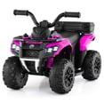 thumbnail image 1 of Costway 6V Toddler Ride On Electric Car ATV with Lights & Music & USB Port Storage Box Toy Car Pink, 1 of 10
