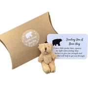 EGNMCR Pocket Bear Thoughtful Keepsake You Thank You Gift Comforting Mini Bear For Everyone Plush teddy bear