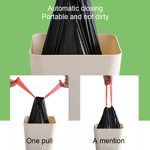 Becaristey 15Pcs Sacs à corde épaississants PE Outils de sac à pochettes de poubelle