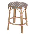 thumbnail image 1 of Butler Specialty Company Ballito 24 in. Seat Height Oval Rattan Counter Stool - Orange and Brown, 1 of 8
